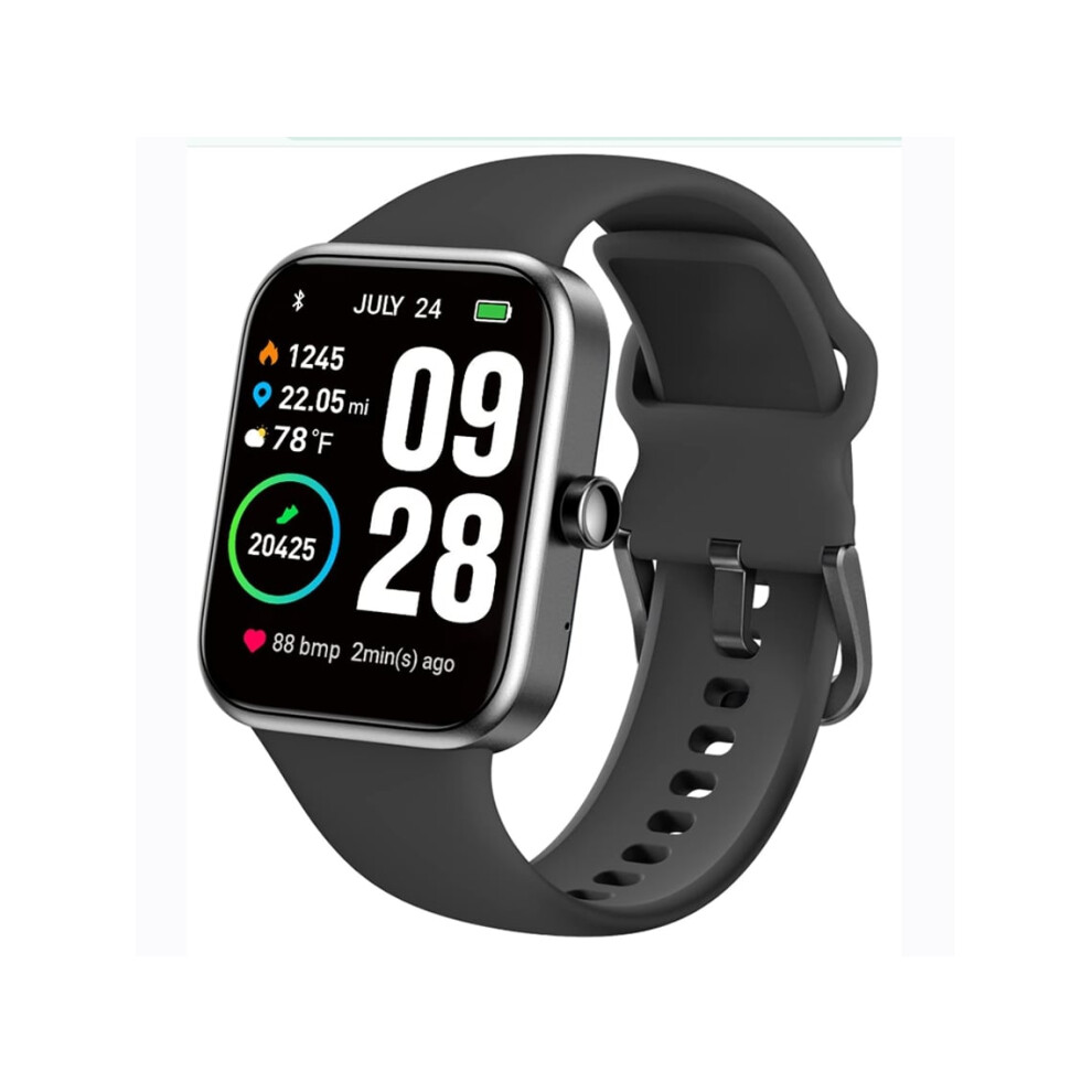 Smartwatch With Bluetooth Calls, Heart Rate Monitoring, Sleep Monitoring, And Outdoor Sports Modes - Veanxin Black 6220252903049