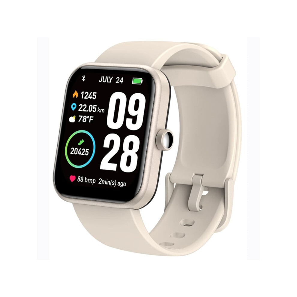Smartwatch With Bluetooth Calls, Heart Rate Monitoring, Sleep Monitoring, And Outdoor Sports Modes - Veanxin White 6220252904619