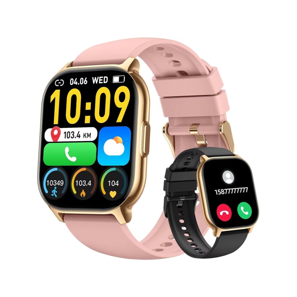 Smartwatch 2.1 Heart Rate, Sleep, Pedometer, Over 130 Sports Modes, Ip70 Waterproof, Android/Ios, Veanxin Pink 6220252904640