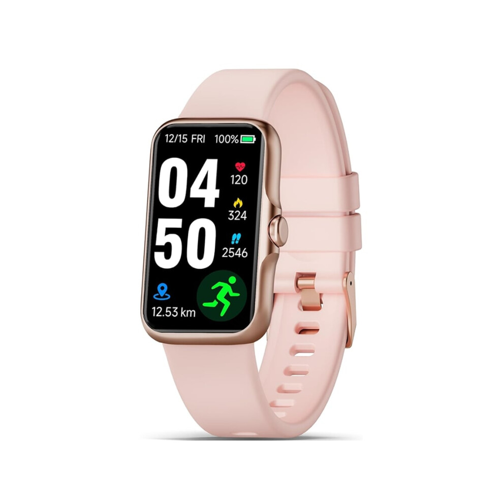 Smartwatch With 24/7 Heart Rate And Blood Oxygen Monitoring, Sleep Tracker, And Facial Effort Tracker. Pink/Black 6220252904633