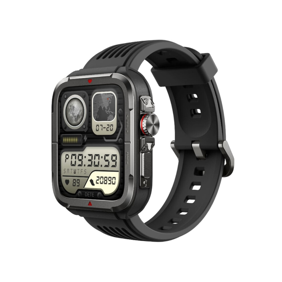 Smartwatch Digital Crown Movement Health Heart Rate Blood Oxygen Smartwatch Voice Assistant Veanxin Black 6220252905548