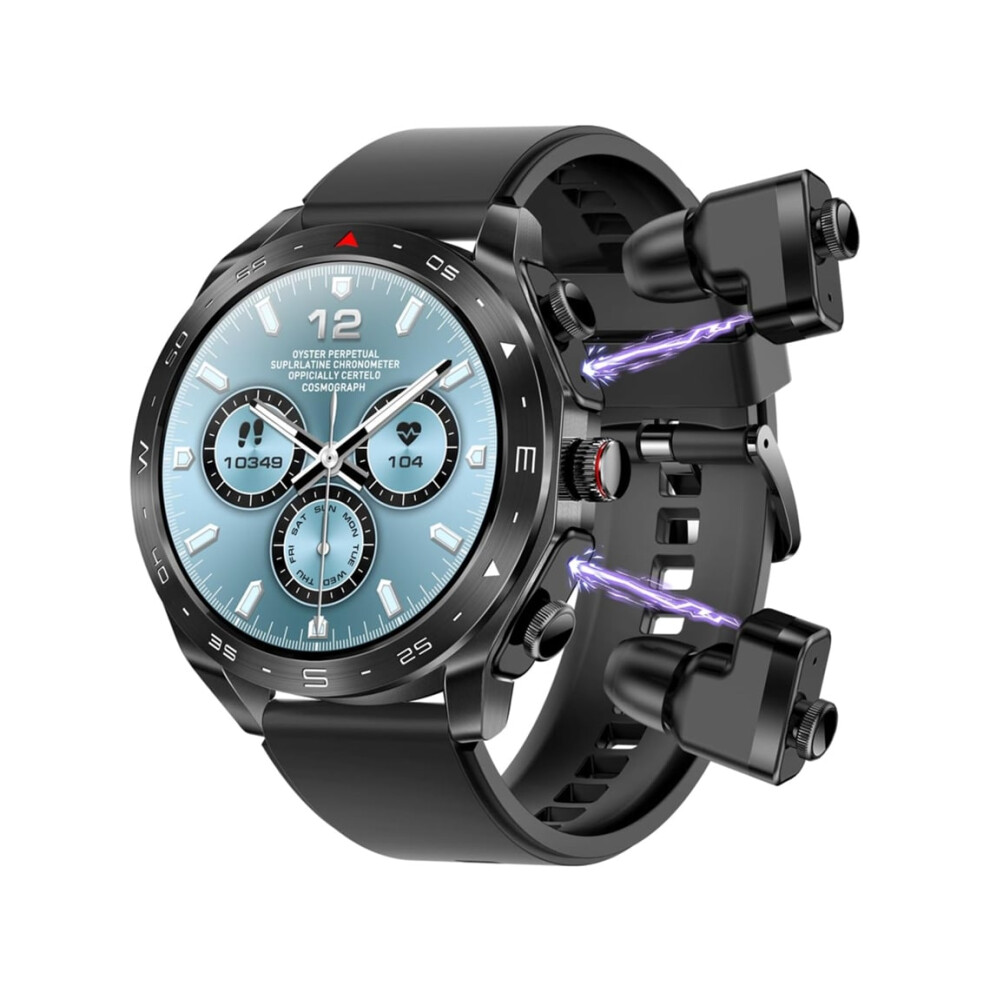 Smartwatch With Headphones, 1.52" Ips Screen, For Men And Women, Rugged Fitness Tracker, Waterproof Ip67, Veanxin Black 6220252906576