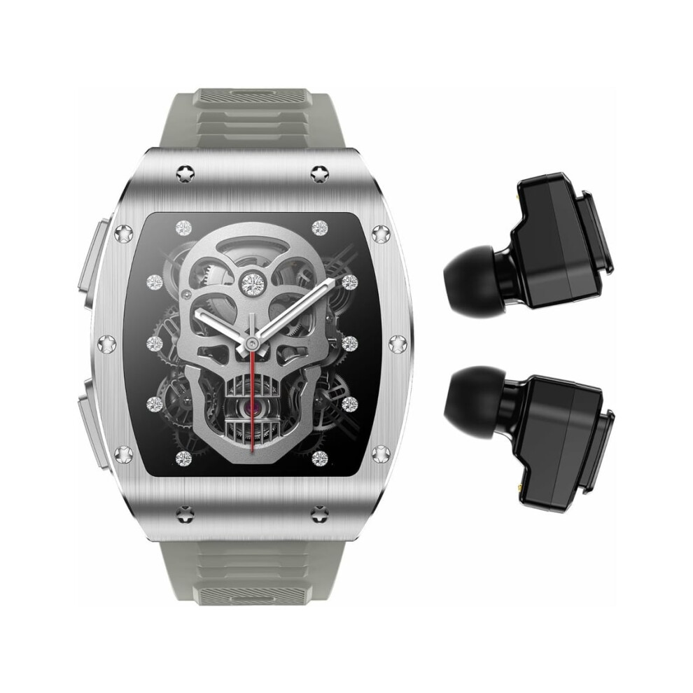 2-In-1 Smartwatch With Headphones, Military Bluetooth Smartwatch, 1.91" Hd Ips Screen For Men, Military Fitness Tracker Veanxin 6220252906675