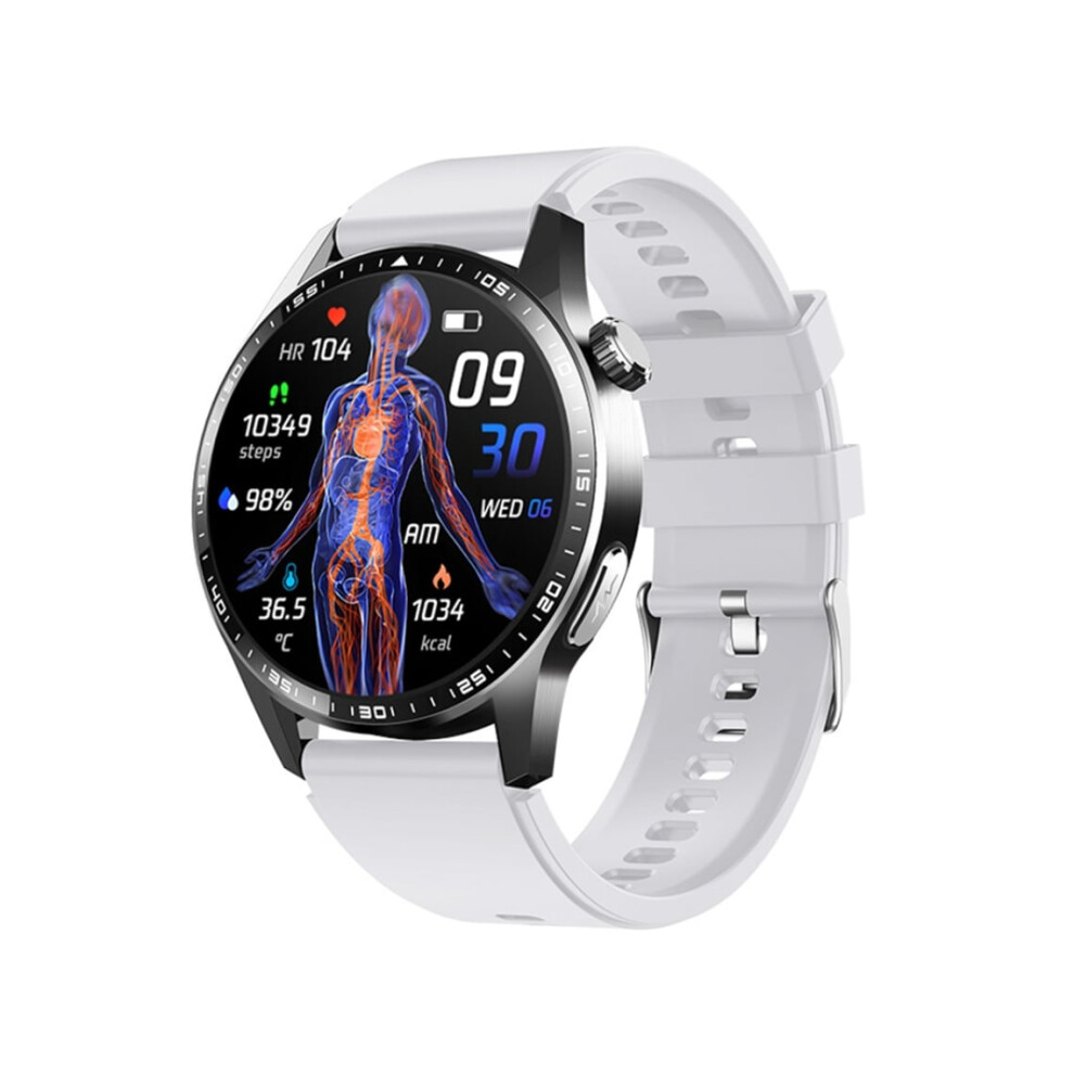 Smartwatch With Stress Monitoring, Ecg, Blood Sugar, Uric Acid Tracking, Bluetooth Calls, Sos Feature And Sport Modes Veanxin 6220252906767
