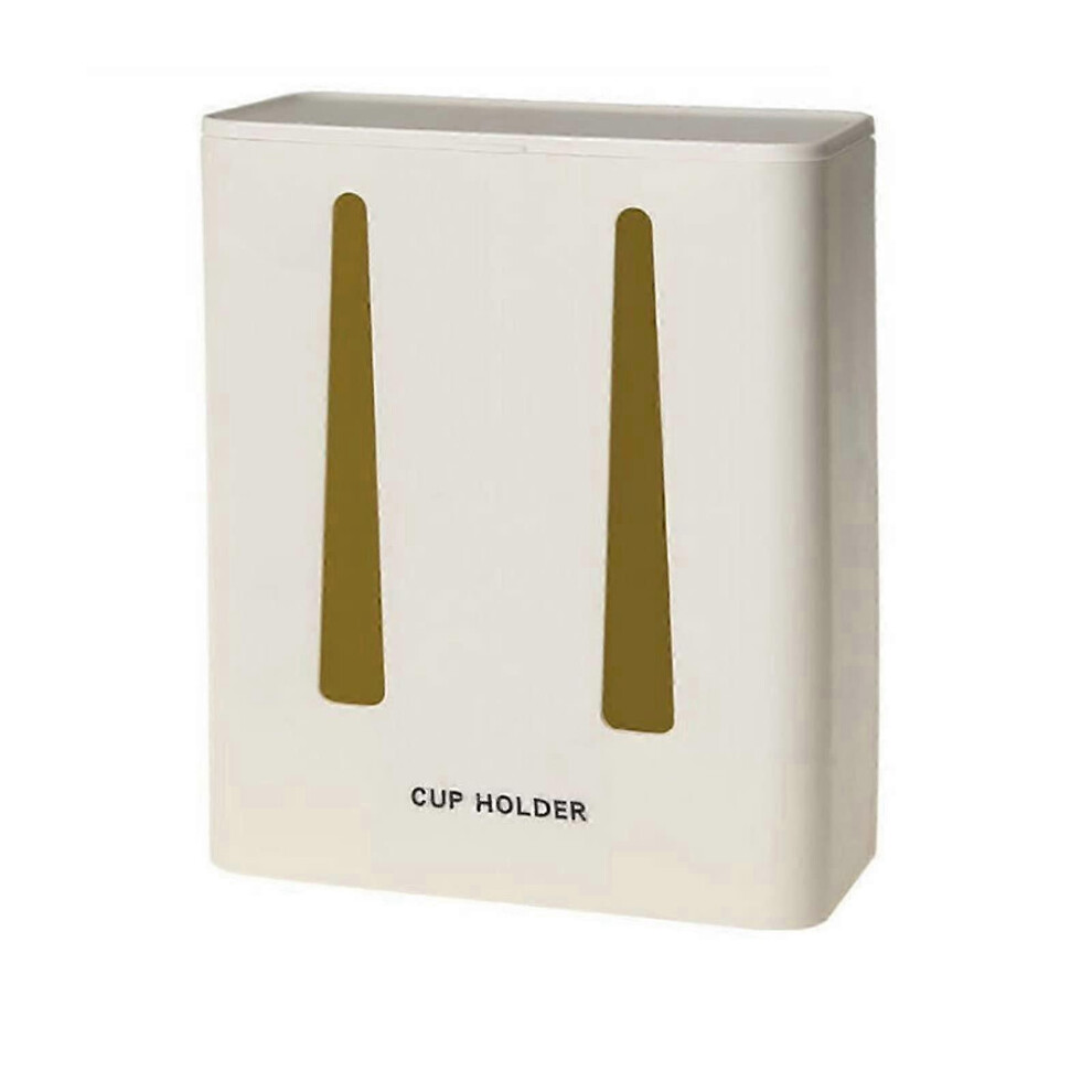 Double Tube Cup Dispenser Water Cooler Cup Holder Wall Mounted Disposable Cup Dispenser for Small Plastic or Paper Cups (Color : D)