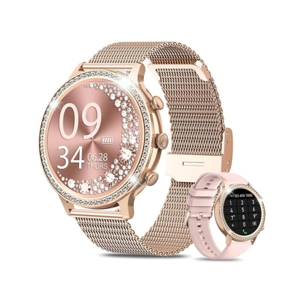 Smartwatch 1.32 Touch Screen With Ai Voice Heart Rate Sleep Monitor Pedometer Activity Tracker Waterproof Rose Veanxin Gold 6220252898017