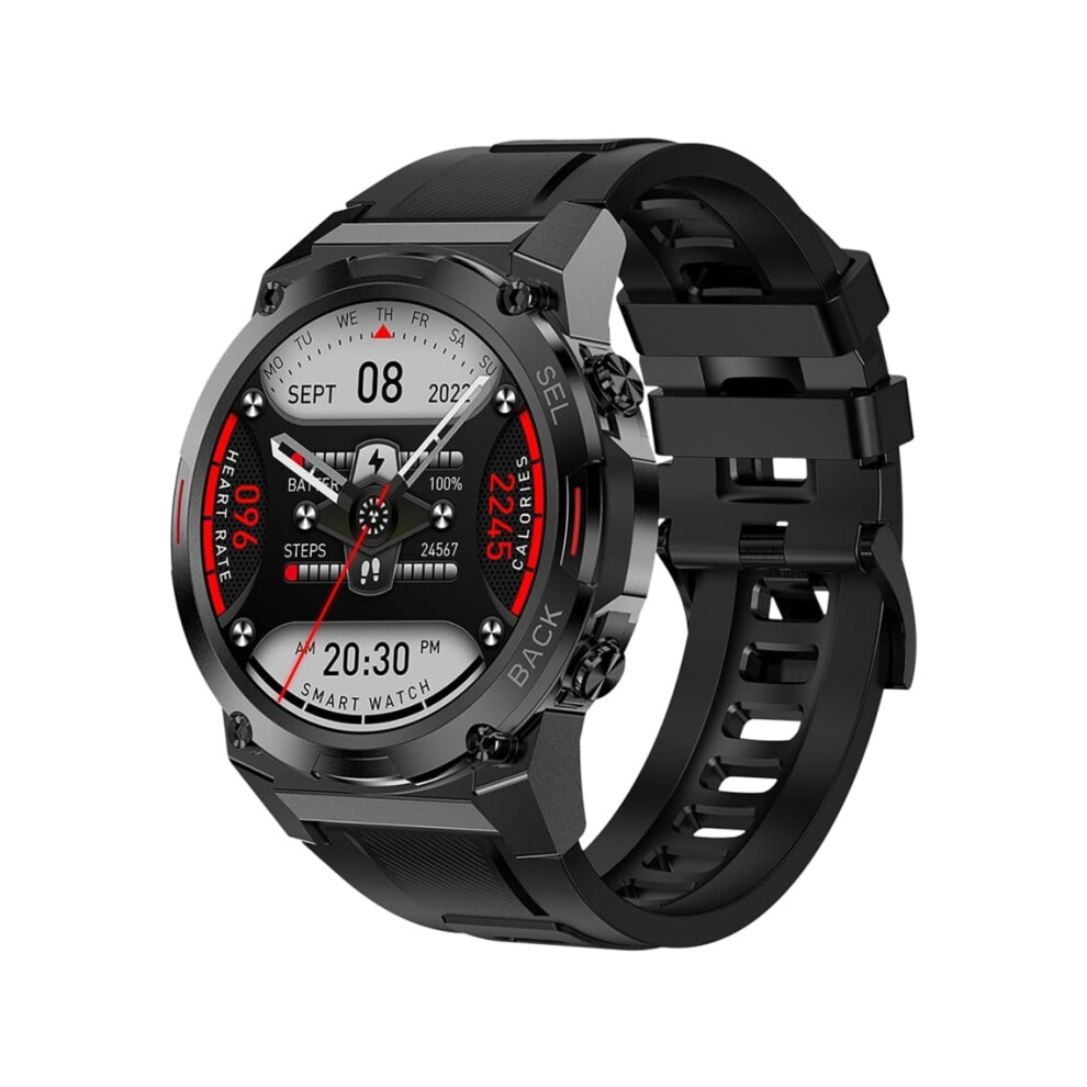 Military Smartwatch Amoled For Men Â 1.4" Screen, Supports Calls, Heart Rate And Sleep Monitoring, Nfc 400M Veanxin 6220252903216