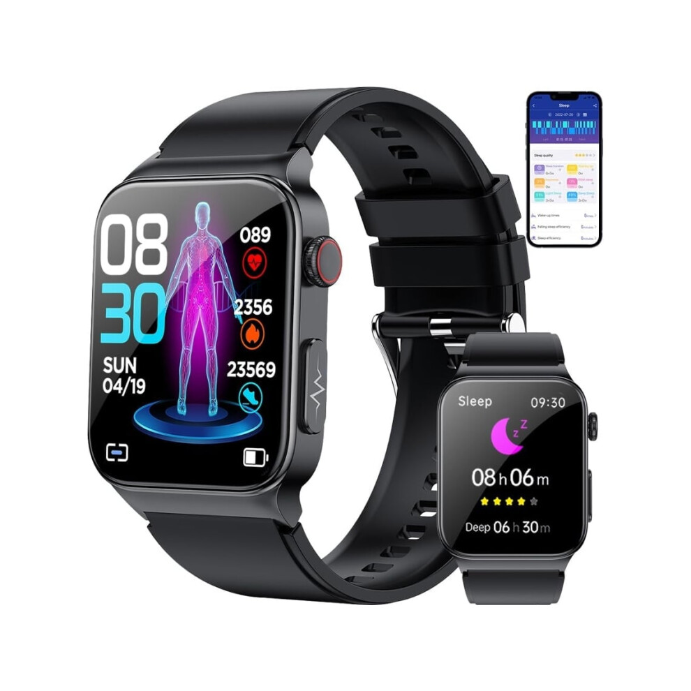 Smart Watch Fitness Tracker Bluetooth Heart Rate Monitor Blood Oxygen Tracking Waterproof Veanxin 6220252908600