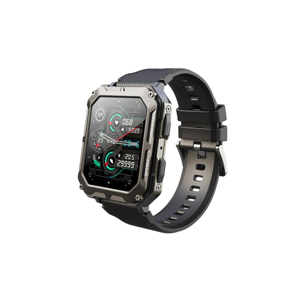 Veanxin Military Smartwatch For Men, Ip68 Waterproof, 1.83 Inch Tactical Fitness Tracker For Android And Ios 6220252910764