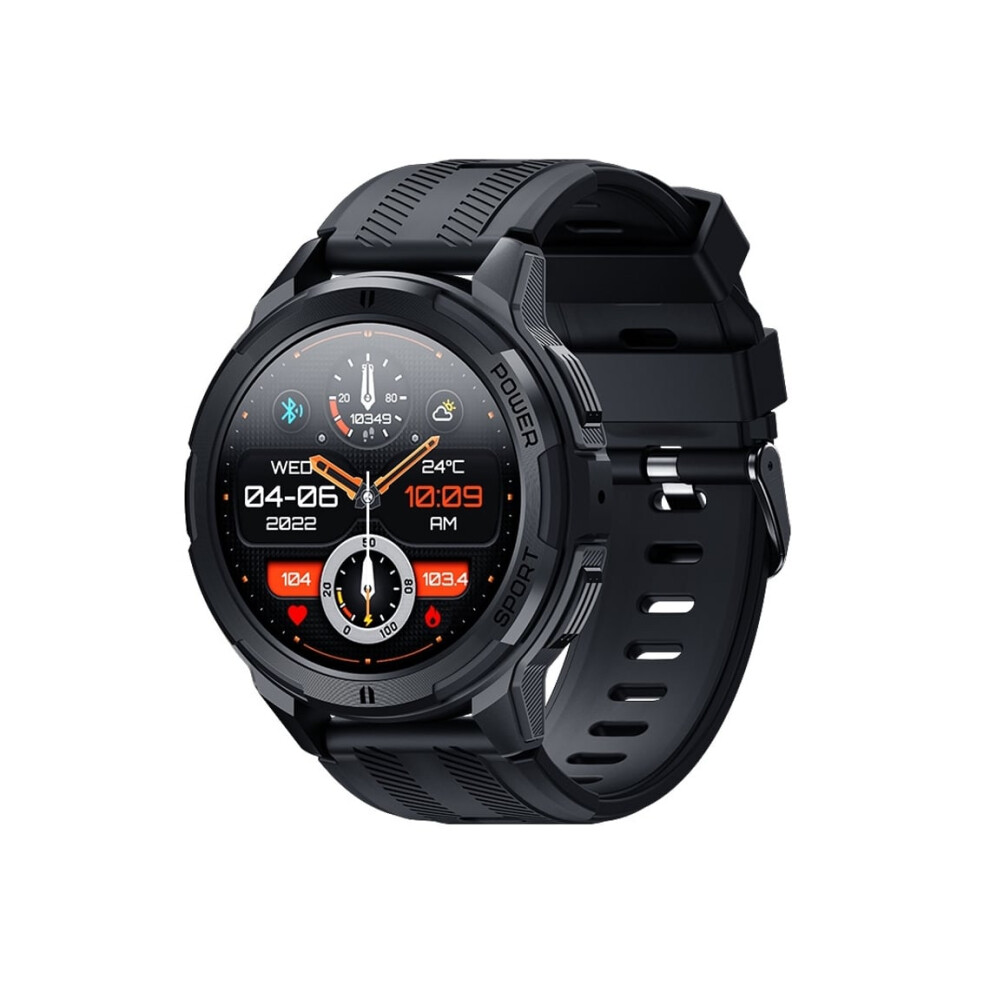 Military-Style 24-Hour Health Monitoring Smartwatch For Ios And Android (Black) Black 6220252910832