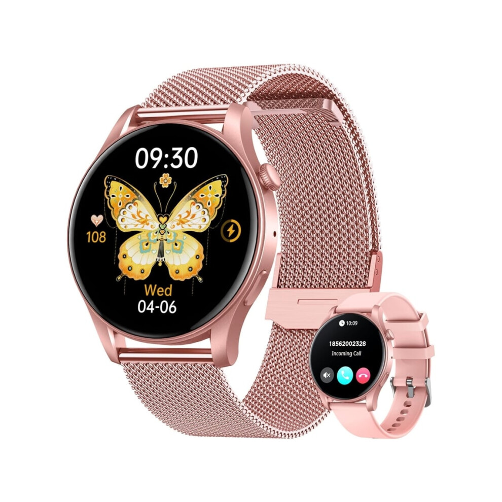 Women's Smartwatch With 1.4" Amoled Screen, Call Answering, Heart Rate, Blood Pressure, Sleep Monitoring Veanxin 6220252911730
