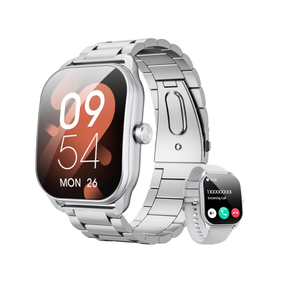 Men's Smartwatch Answer/Make Calls 2-Inch Smartwatch With Heart Rate/Sleep Monitoring Ra Veanxin 6220252911747