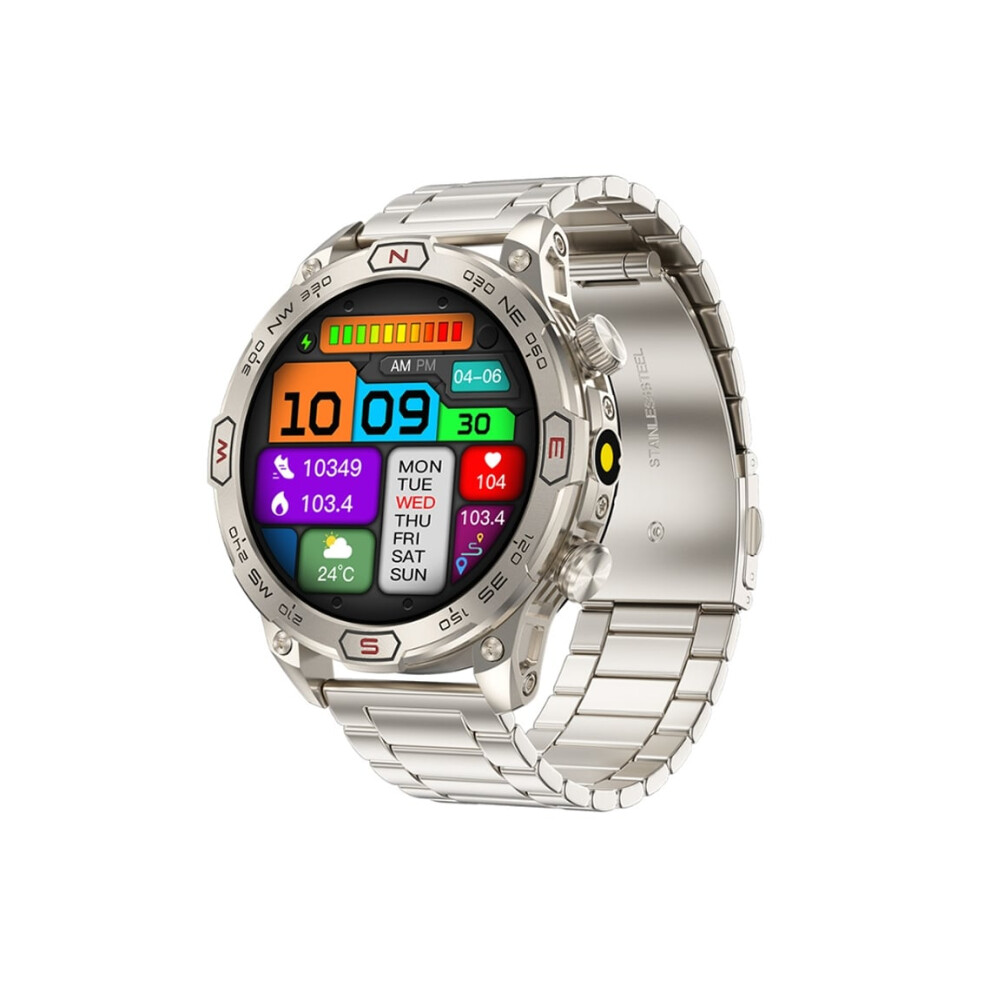 Smartwatch With Hd Amoled Screen, Bluetooth Calling, Heart Rate, Blood Pressure Monitoring, Blood Oxygen Monitoring, And Veanxin Tracking. 6220252912416