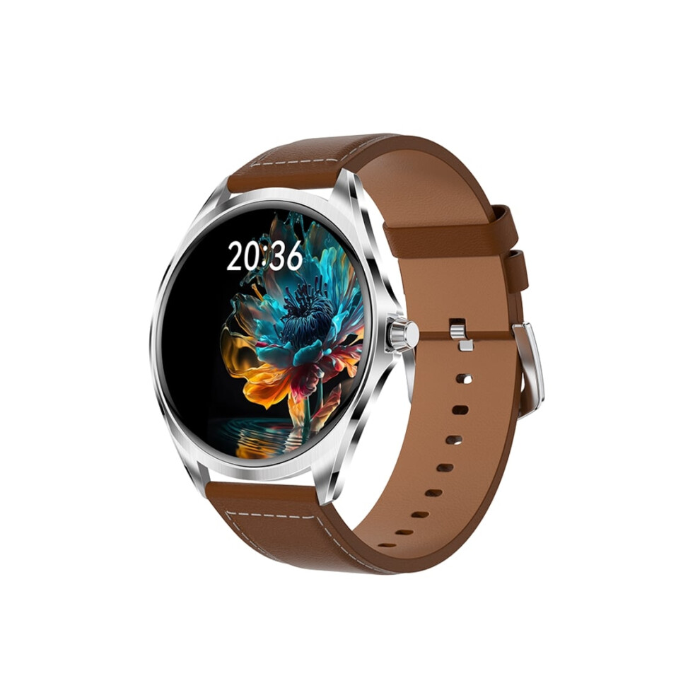 Smartwatch With 1.43-Inch Amoled Screen, Bluetooth Calling And Sports Modes, Veanxin Brown 6220252912409