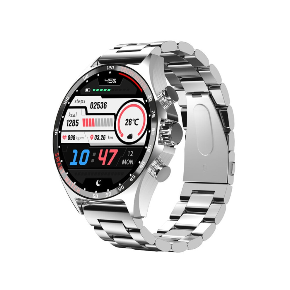 Smartwatch With Bluetooth Calls, Health Monitoring, Sos Feature And Music Playback - Veanxin Silver 6220252912928