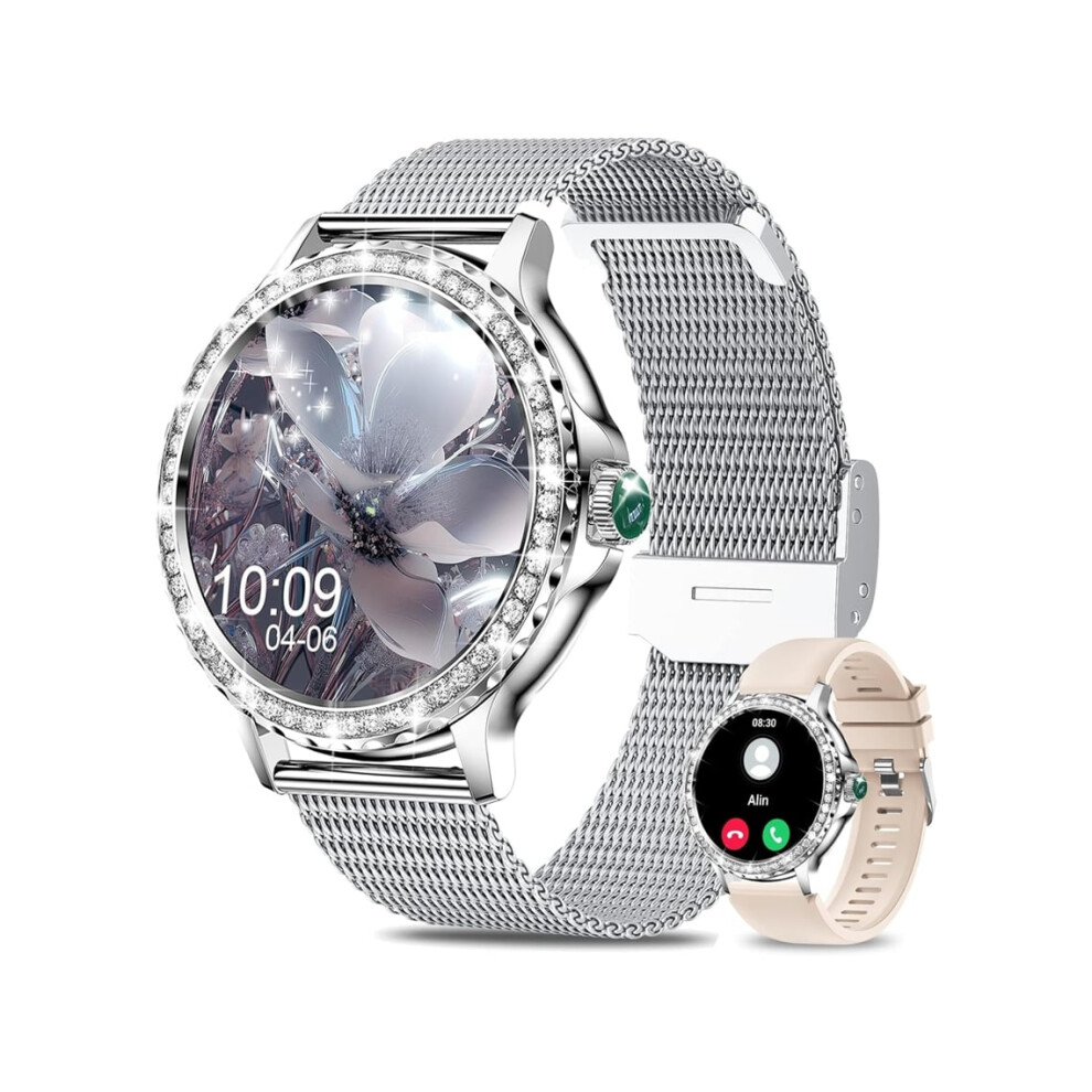 Smartwatches For Women 1.3" Hd Fitness Tracker Watch With Blood Pressure/Heart Rate Monitor Bluetooth Veanxin 6220252912980