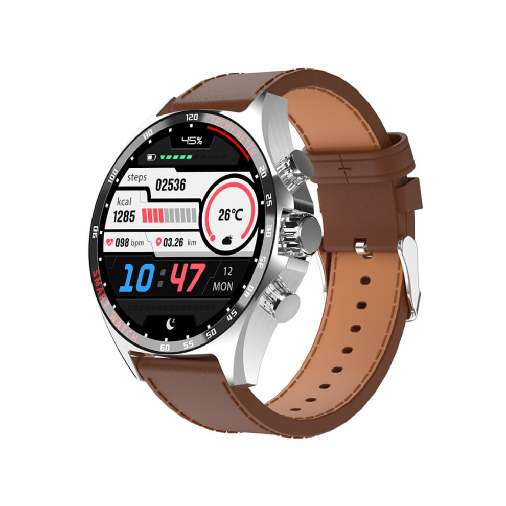Smartwatch With Bluetooth Calls, Health Monitoring, Sos Feature And Music Playback, Veanxin Brown 6220252913345