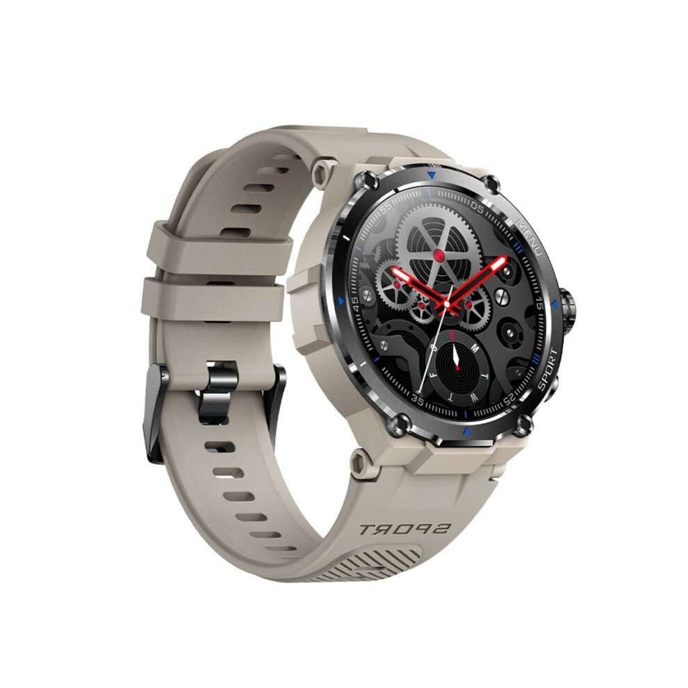 Men's Military Smartwatch Outdoor Fitness Tracker Waterproof 5Atm With Heart Rate/Spo2/Sleep/Voice Ai For Android And Veanxin 6220252913482