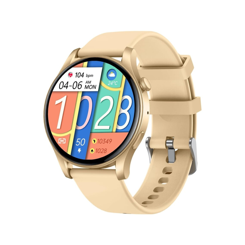Smartwatch 1.43" Amoled Touchscreen With Bluetooth Calling, Heart Rate Monitor, Blood Pressure, Sleep Tracking, And Over 100 Sports Modes Veanxin 6220252913864