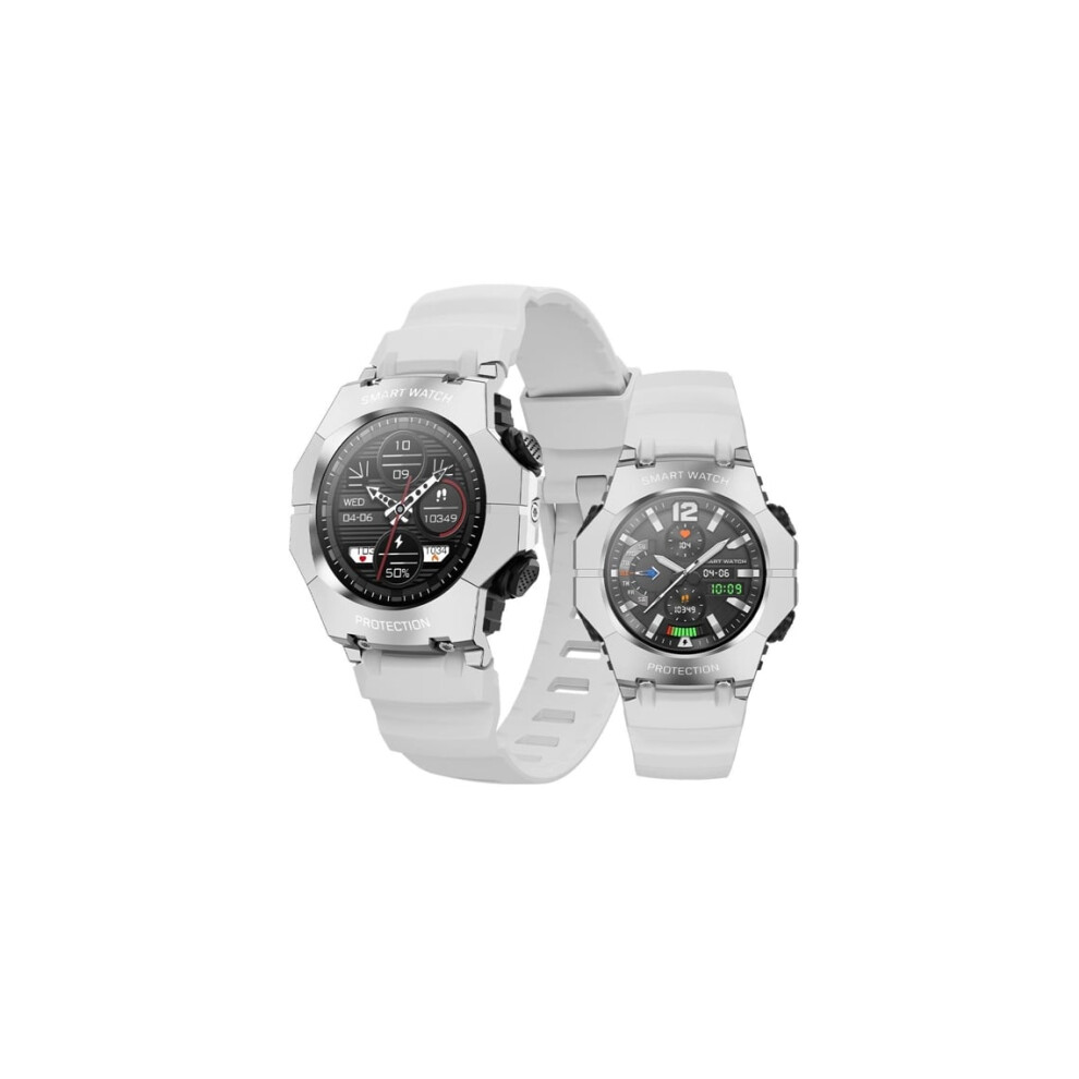 Veanxin Smart Watch Business For Men, 1.19" Amoled Display, 5Atm Waterproof, Fitness Watch. White 6220252914267