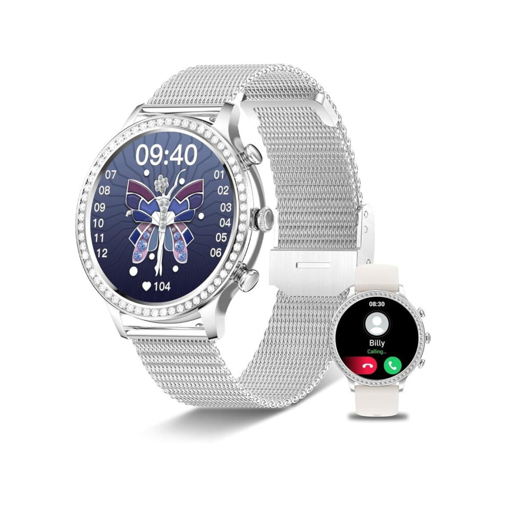 Smart Watch With Call Answering Machine, 1.32-Inch Touchscreen, Compatible With Android And Ios, Dual Wristbands, Activity Tracker, Waterproof. 6220252914212