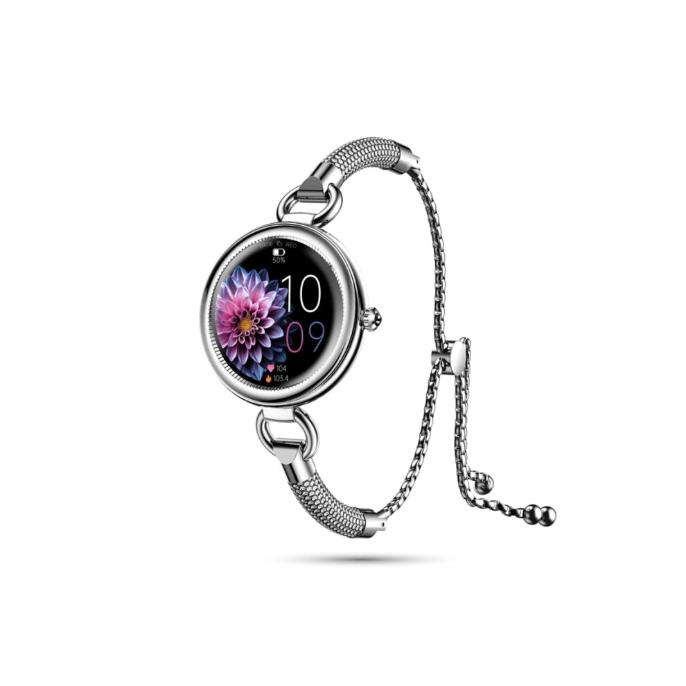 Women's Connected Smartwatch With Blood Oxygen, Blood Pressure, Heart Rate, Pedometer, Weather, And Music - Veanxin Smart Bracelet 6220252914441