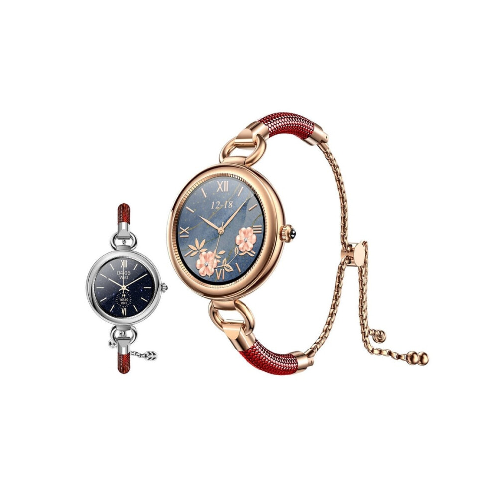 Women's Smartwatch Tracker With Step Counter And Calorie Counter, Veanxin Red 6220252915035