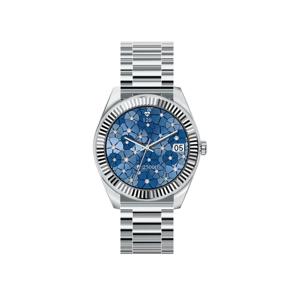 Smartwatch With 1.19” Amoled Display, Bluetooth Calls, Modern Design And Sports Tracking, Veanxin Silver 6220252915301