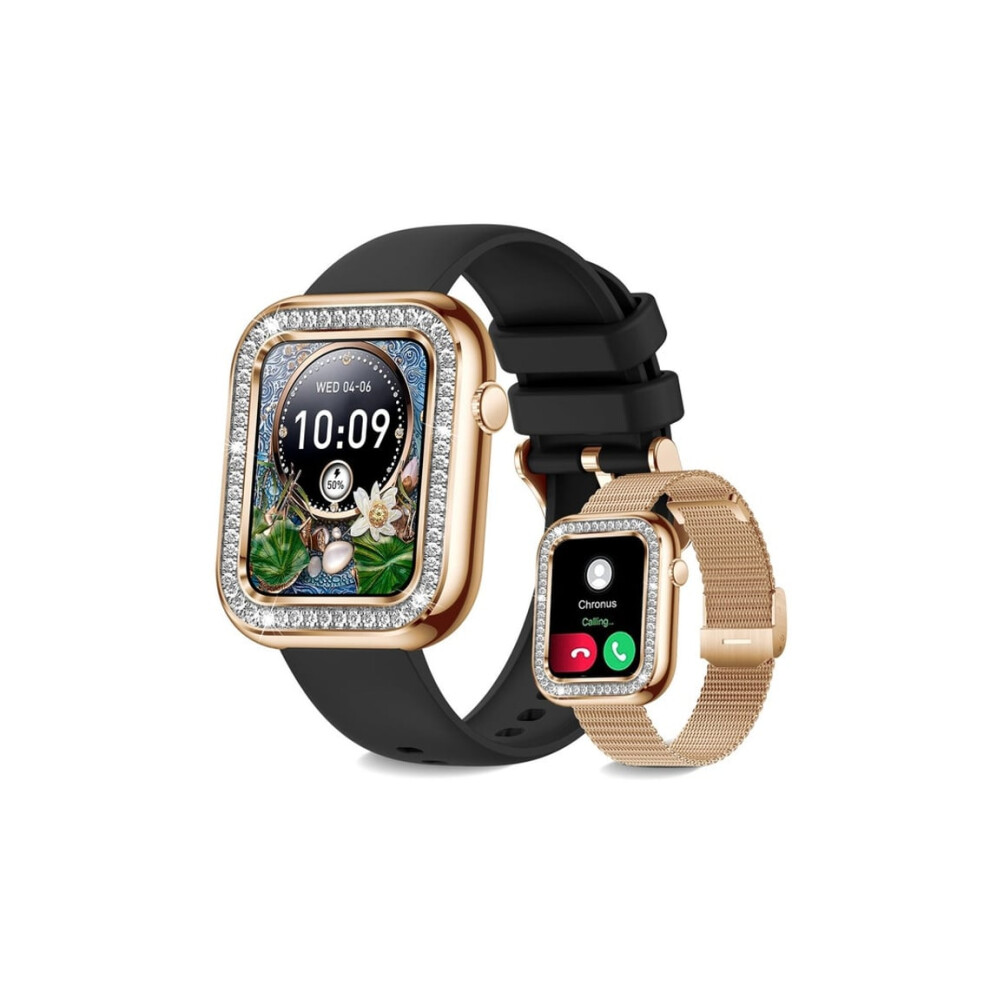 Women's Bluetooth Smartwatch With Calling Function, 1.57'', Sleep Mode, Ip67 Waterproof, Veanxin Black 6220252915578