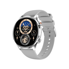 Smart Watch Bluetooth Call 1 39 Inch Health Monitoring 114 Sports Modes Compatible with Android iOS Silver VEANXIN