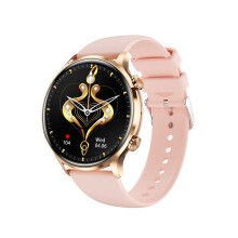 Smart Watch Bluetooth Call 1 39 Inch Health Monitoring 114 Sports Modes Compatible with Android iOS Rose Gold VEANXIN