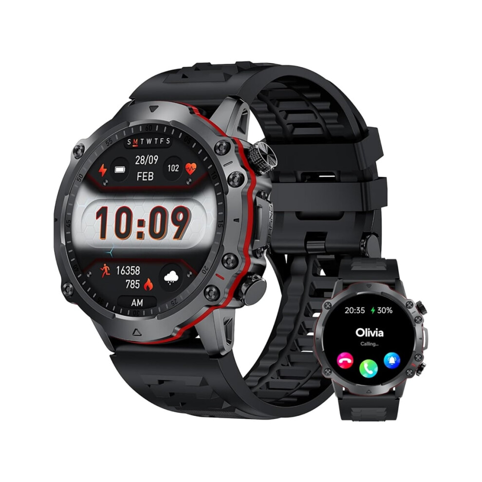 Amoled Smartwatch, Waterproof Sportswatch, Fitness Tracker With Bluetooth, Heart Rate, Blood Pressure, And Veanxin. 6220252916728