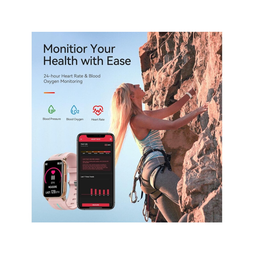 Smart Watch 1.57 Inch Heart Rate And Blood Oxygen Monitoring Ip68 By Veanxin 6220252917015