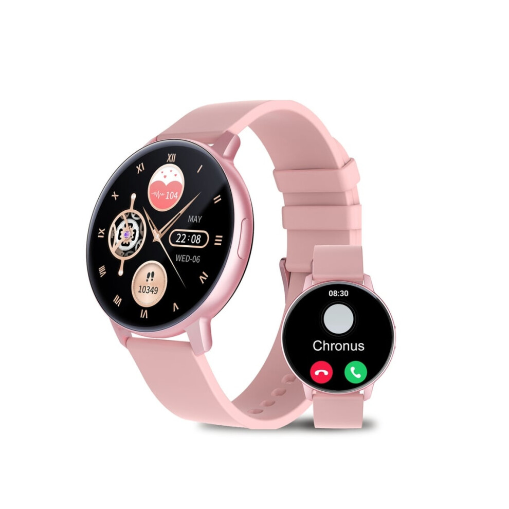 Veanxin S48t Smartwatch With Bluetooth, Heart Rate And Blood Pressure Monitor, 1.43-Inch Amoled Screen, Pink 6220252917091
