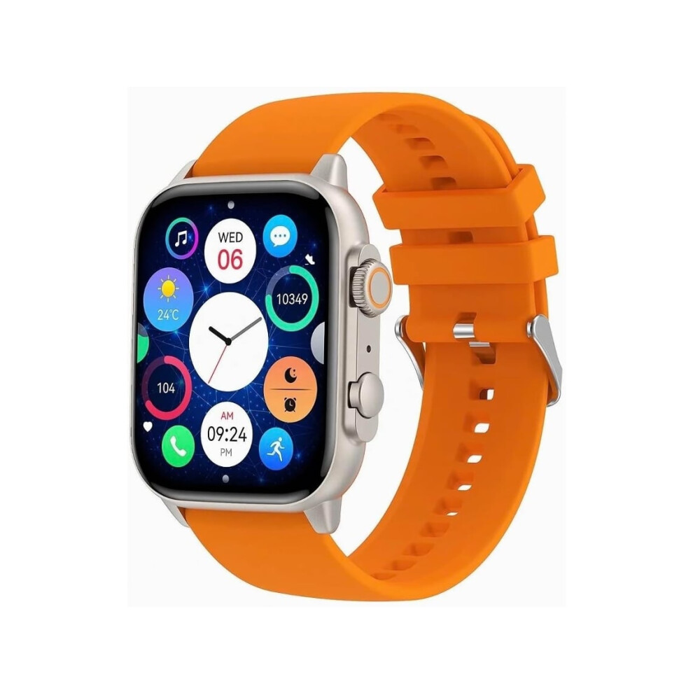 Veanxin Bluetooth Smartwatch With 1.96" Amoled Hd Screen, 410*502 Display, And Health Monitor. Orange 6220252917466