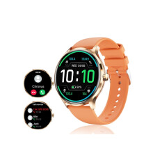 VEANXIN Qs80 Smartwatch 1 39 Inch TFT Full Touch Bluetooth 5.2 IP67 Waterproof for iPhone Android Orange