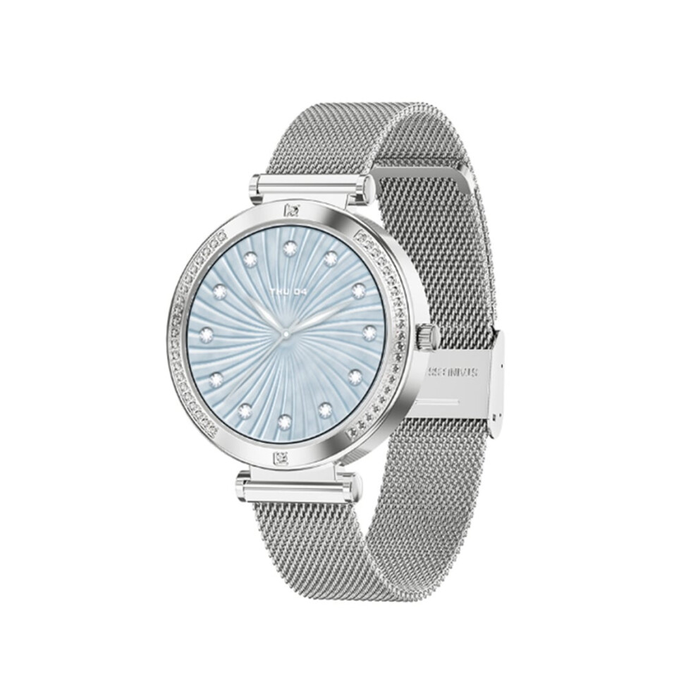 Women's Smartwatch: Heart Rate, Blood Oxygen, Menstrual Cycle Care, Sleep Monitoring, Bluetooth, Veanxin Silver 6220252918456