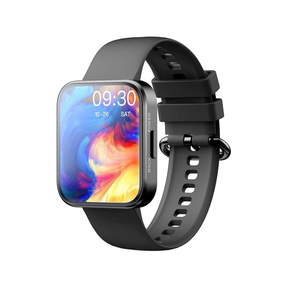 Veanxin Smart Watch Full Touch Fitness Tracker 1.71 Inch With Heart Rate Monitor And Message Notification - Black 6220252918609