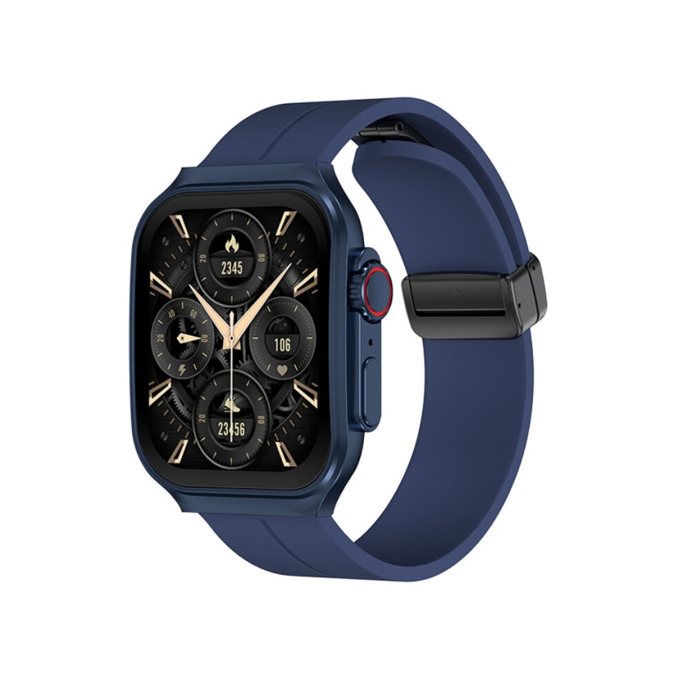 Smartwatch With 3D Flexible Curved Screen, Tooth Calling, And Ip67 Waterproof Rating - Veanxin Blue 6220252918630