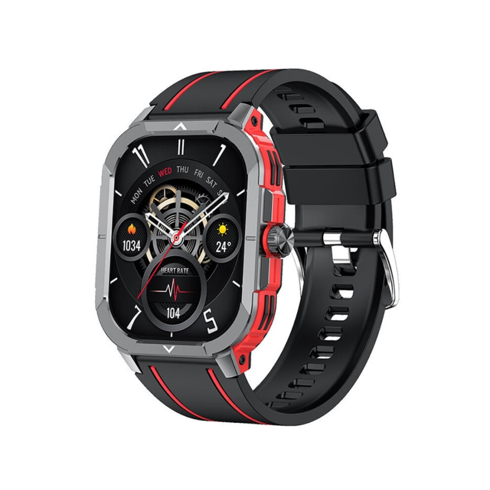 Smartwatch With Bluetooth Calling, Outdoor Smartwatch, Voice Control, Women's Cycling, Fitness, Veanxin Red 6220252918913