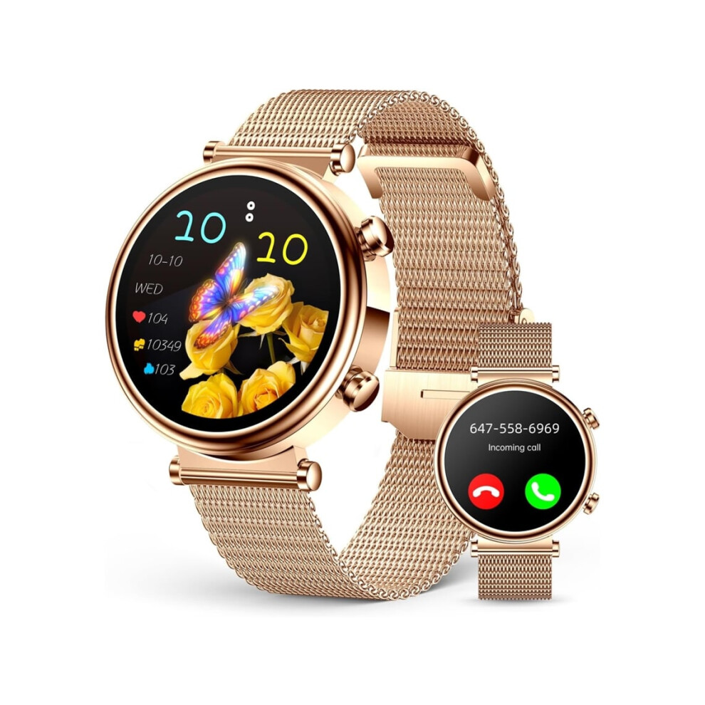 Smartwatch For Women, Answer/Make Calls, Fitness Tracker With 1.27" Amoled Screen, Heart Rate Monitor Veanxin 6220252919132
