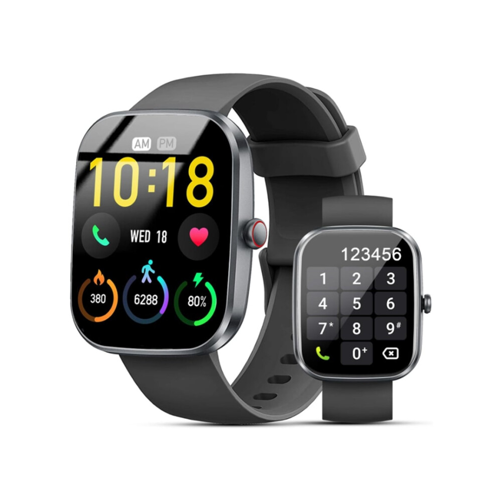 Smartwatch With Bluetooth Calls, Weather Updates, Heart Rate And Blood Pressure Monitoring, Step Counter Veanxin 6220252920442