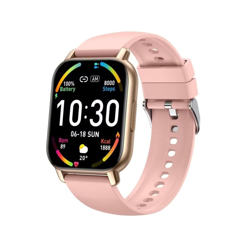 Veanxin Hoxe Smartwatch With Bluetooth Calling, 185Hz, Ip68 Waterproof, For Android And Iphone, Pink 6220252921883