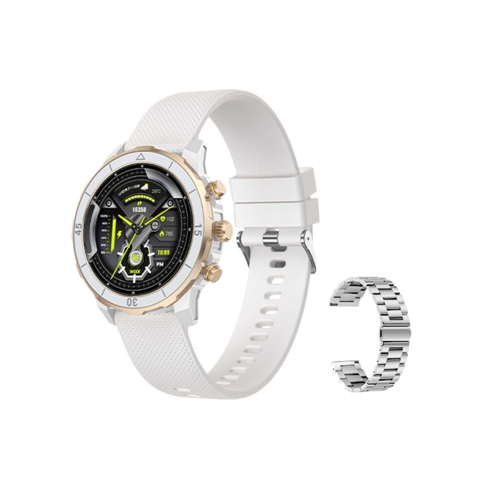 Smartwatch With Blood Oxygen Sensor, Heart Rate, Step Tracking, 1 27" Ips Tft Veanxin White 6220252921814