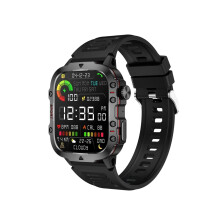 Men's Smart Watch 1.96 Inch Makes/Receives Calls Health Monitoring Exercise Monitoring for Android Black VEANXIN