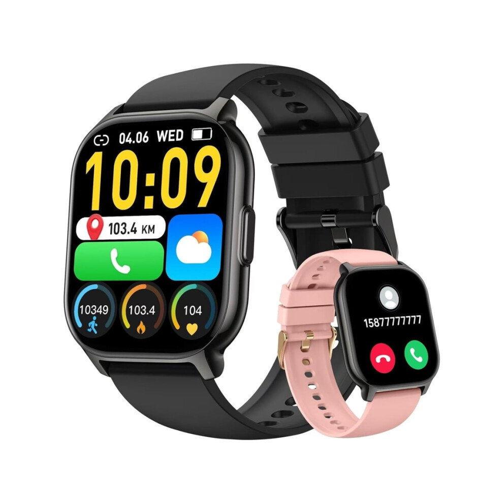 Smartwatch 2.1 Heart Rate, Sleep, Pedometer, Over 130 Sports Modes, Ip68 Waterproof, Android/Ios, Veanxin Black 6220252922538
