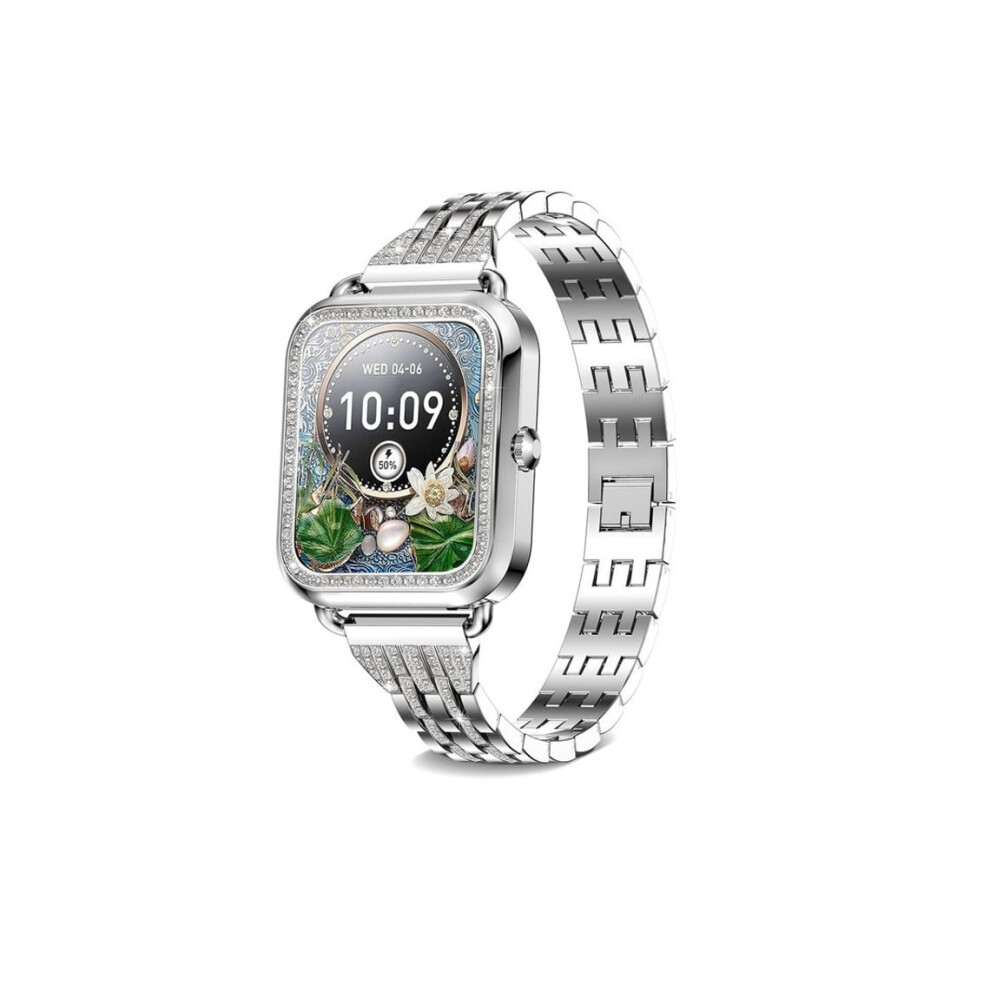Smartwatch With Phone Function, Rhinestones, 1.57'' Hd, Android/Ios, Veanxin Gray 6220252923337