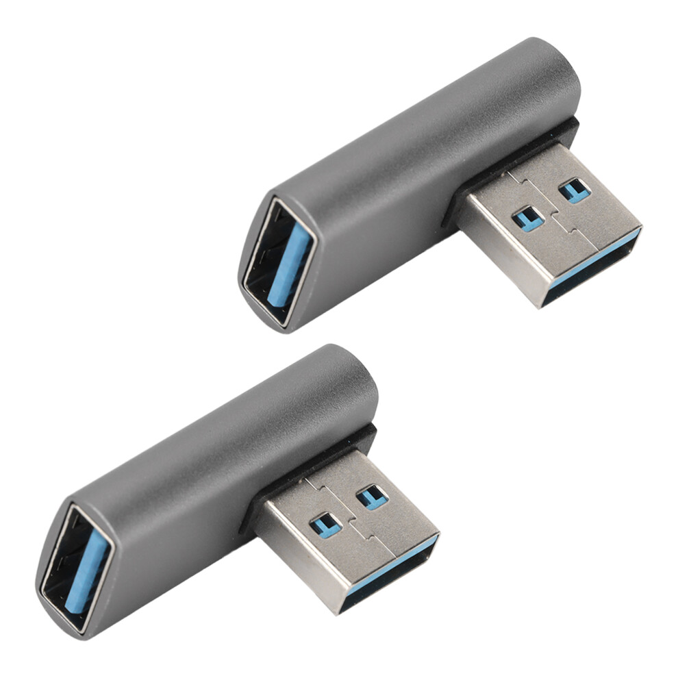 2Pcs Usb 3.0 Male To Female Adapter 10Gbps Aluminum Alloy Portable 4341356612605