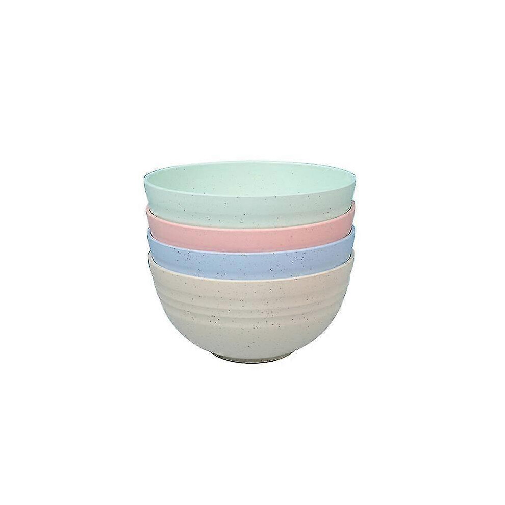 Biodegradable wheat straw, safe and environmentally friendly, healthy tableware / Microwave and dishwasher safe / Unbreakable, 4 x 15 cm bowls