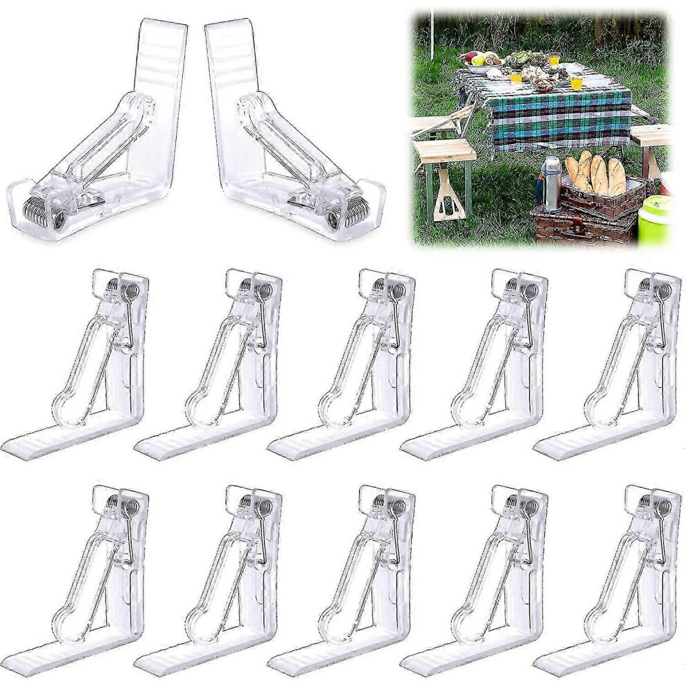 20 Pcs Starlight Plastic Tablecloth Clips Adjustable Spring Loaded Tablecloth Clamps for Kitchen Office Restaurant Picnic